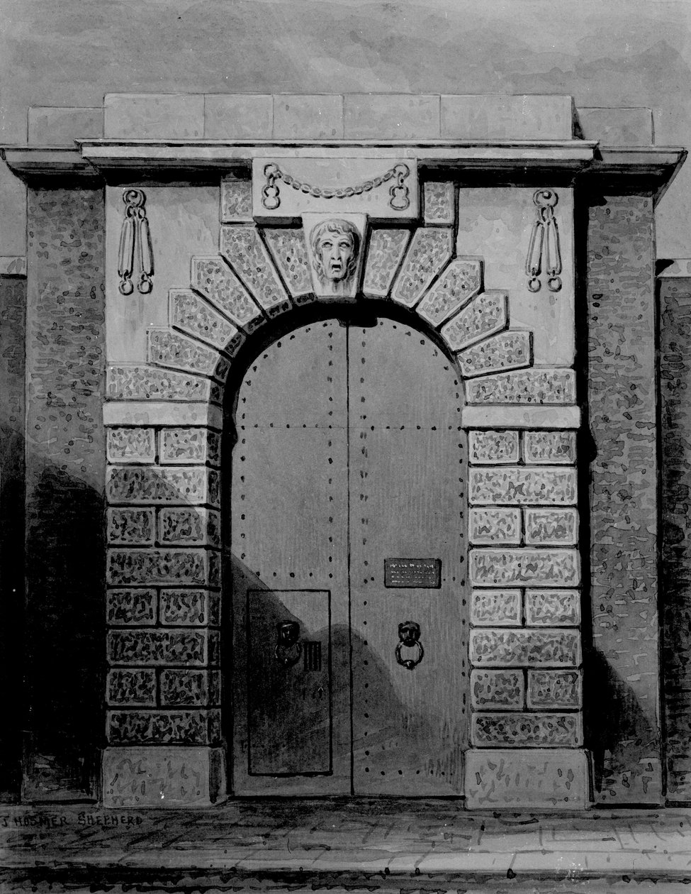 Uitzicht op Newgate door Thomas Hosmer Shepherd