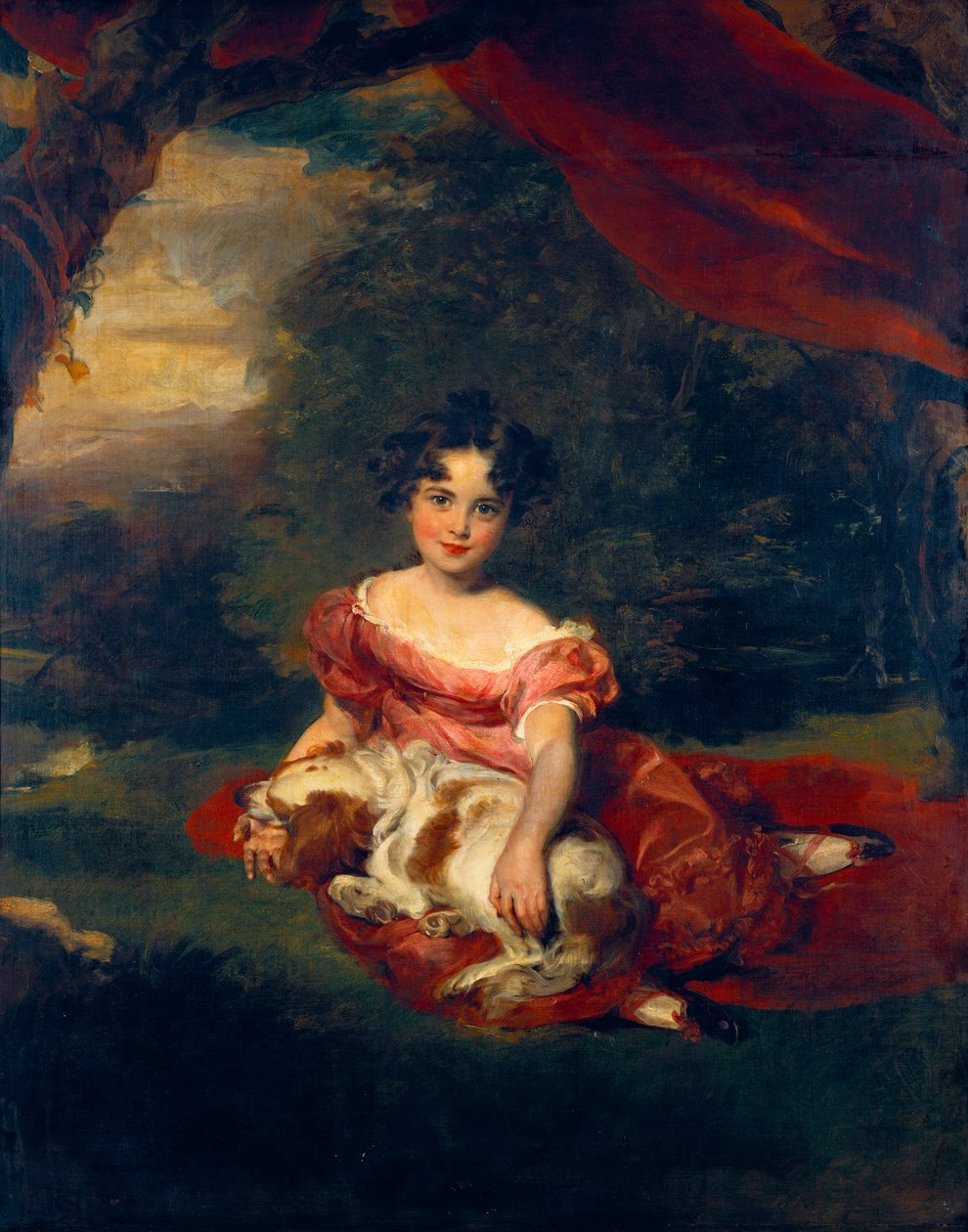 Portret van Miss Julia Beatrice Peel door Thomas Lawrence
