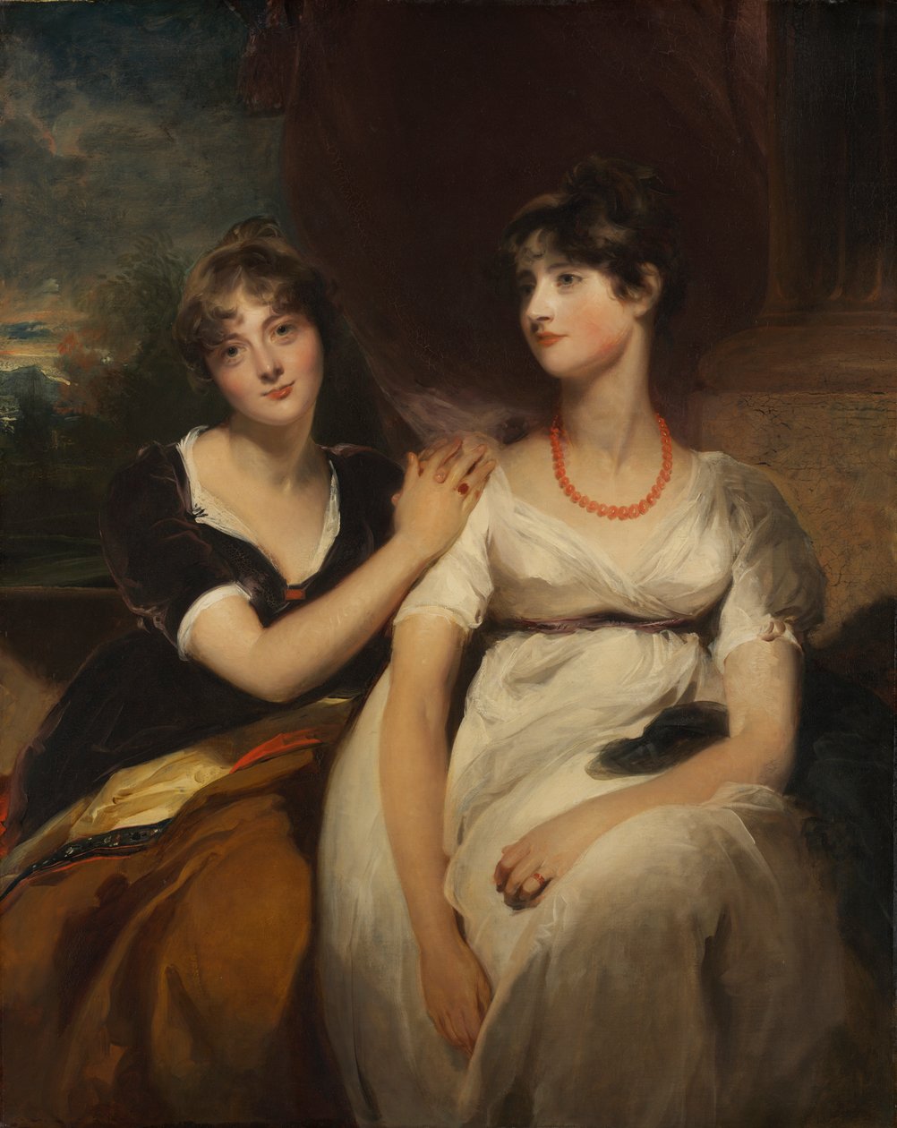 Portret van Charlotte en Sarah Carteret-Hardy door Thomas Lawrence