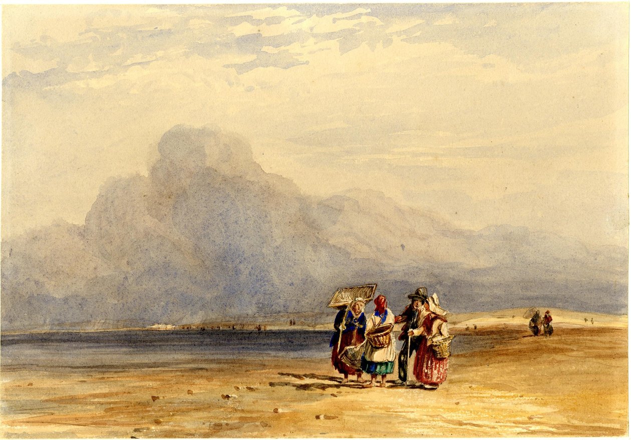 Shrimpers (naar David Cox) door Thomas Lound
