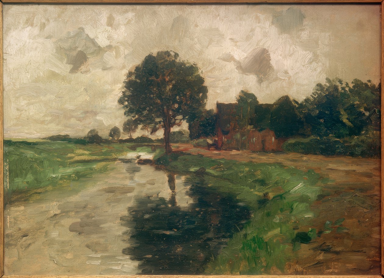 Kanaal in Siethwende door Thomas Ludwig Herbst