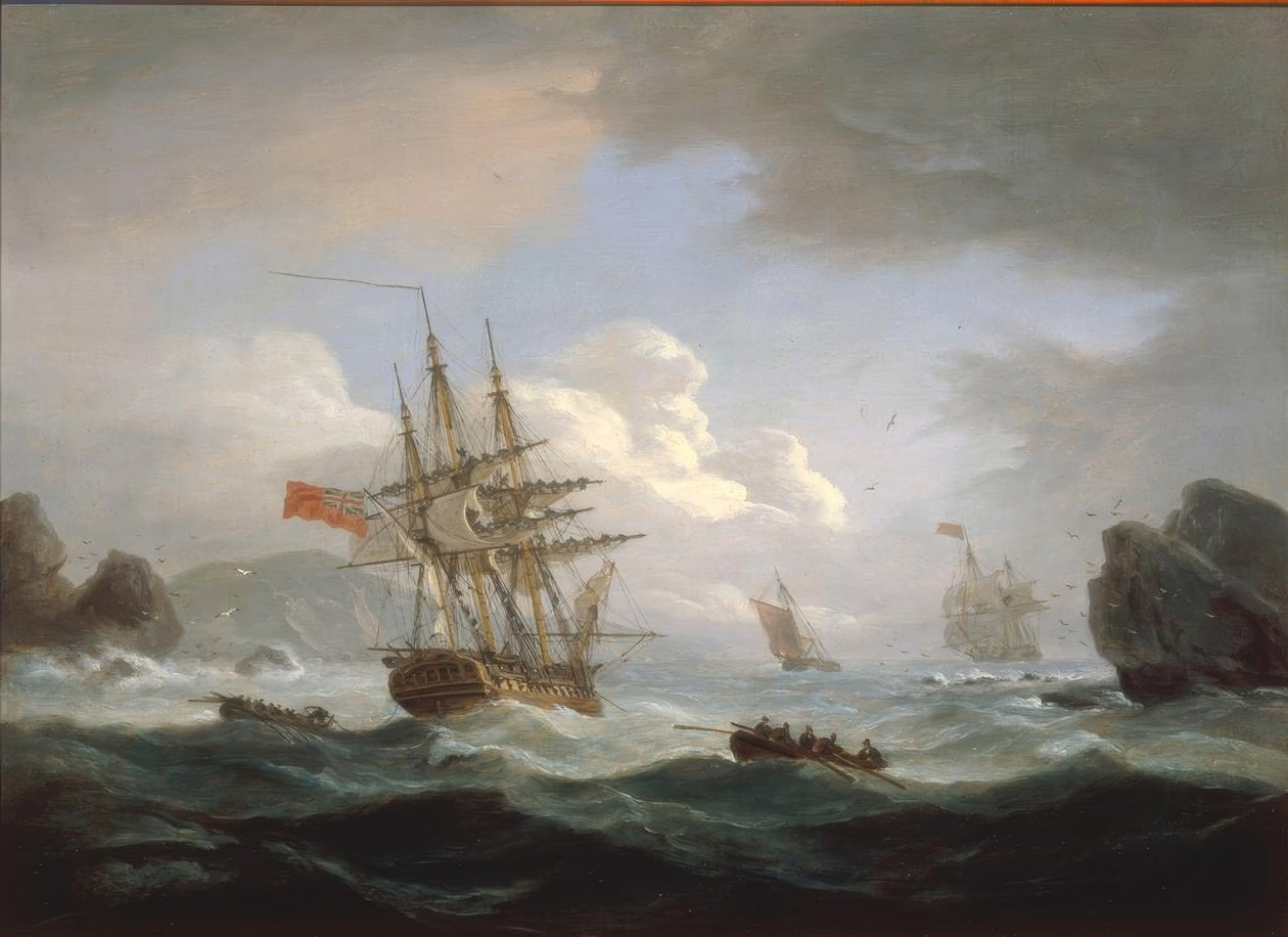 Plymouth Sound door Thomas Luny