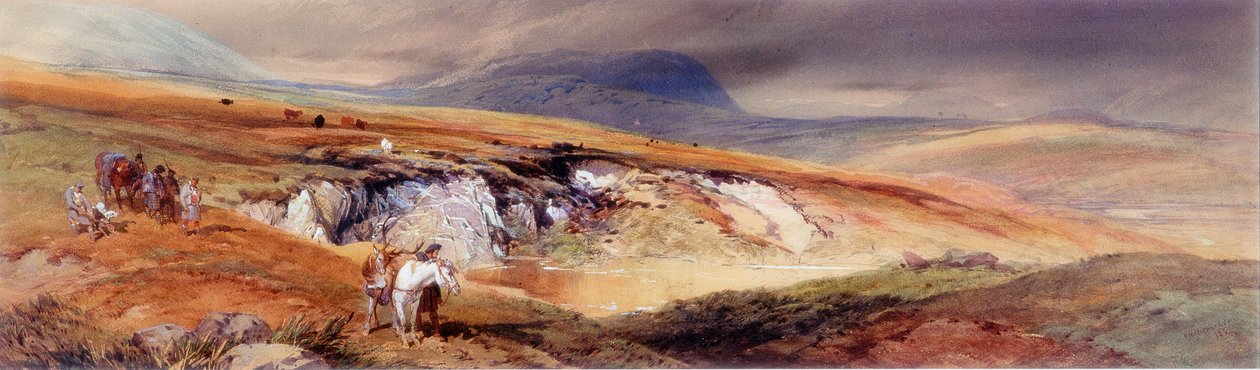 Een Hoogland landschap door Thomas Miles II Richardson