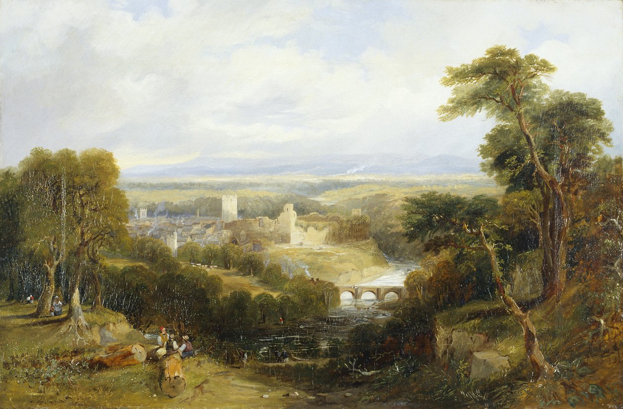 Richmond, Yorkshire door Thomas Miles Richardson