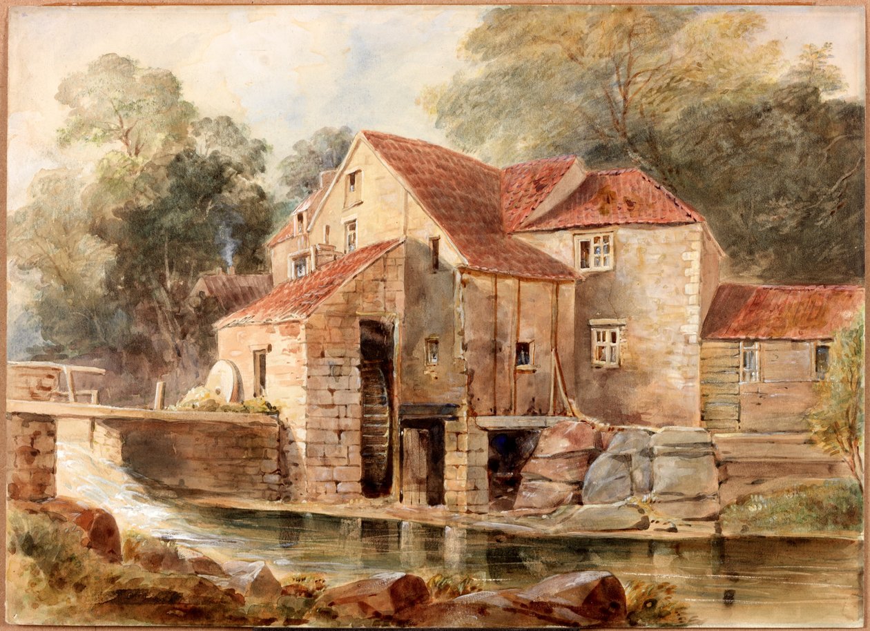 De molen, Jesmond Dene door Thomas Miles Richardson