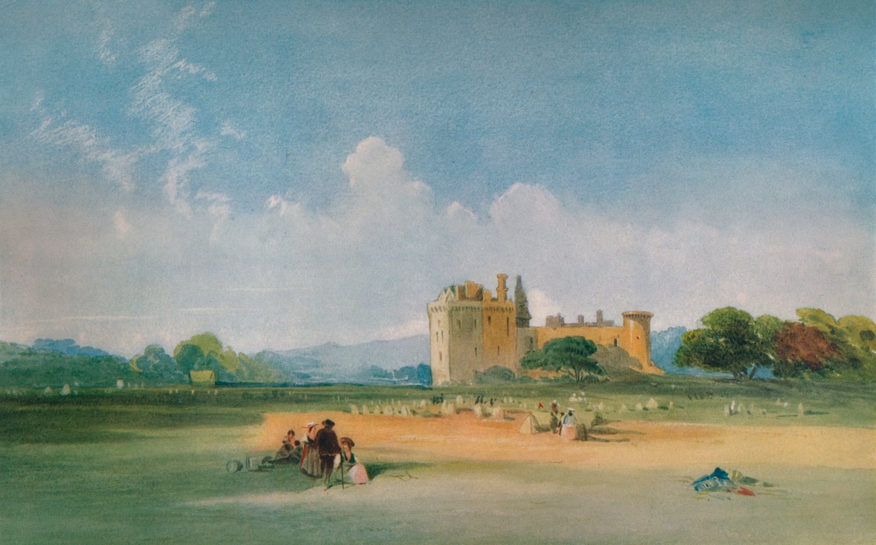 Craigmillar Kasteel door Thomas Miles Richardson I