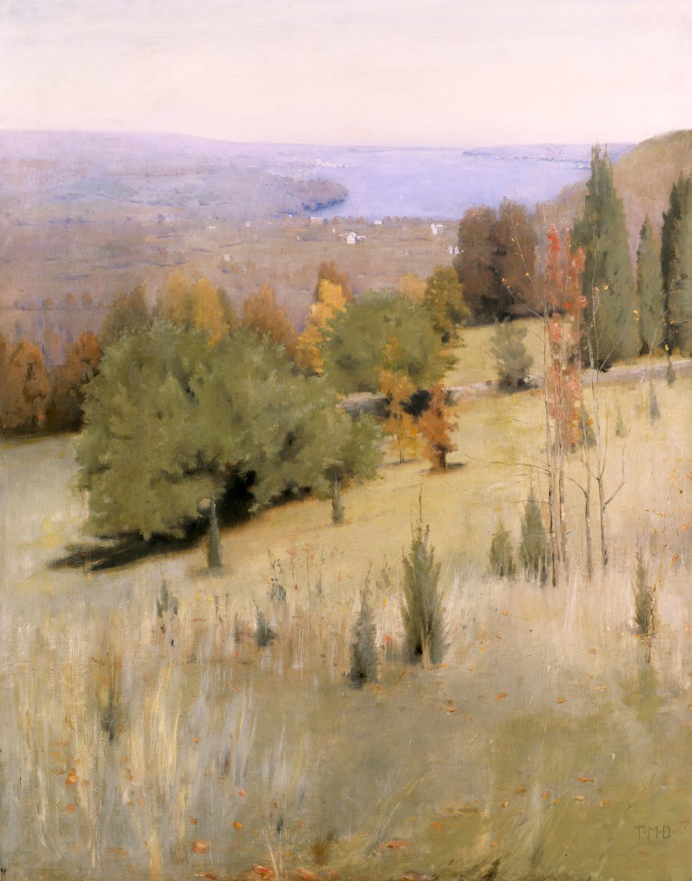 De Hudson River door Thomas Millie Dow