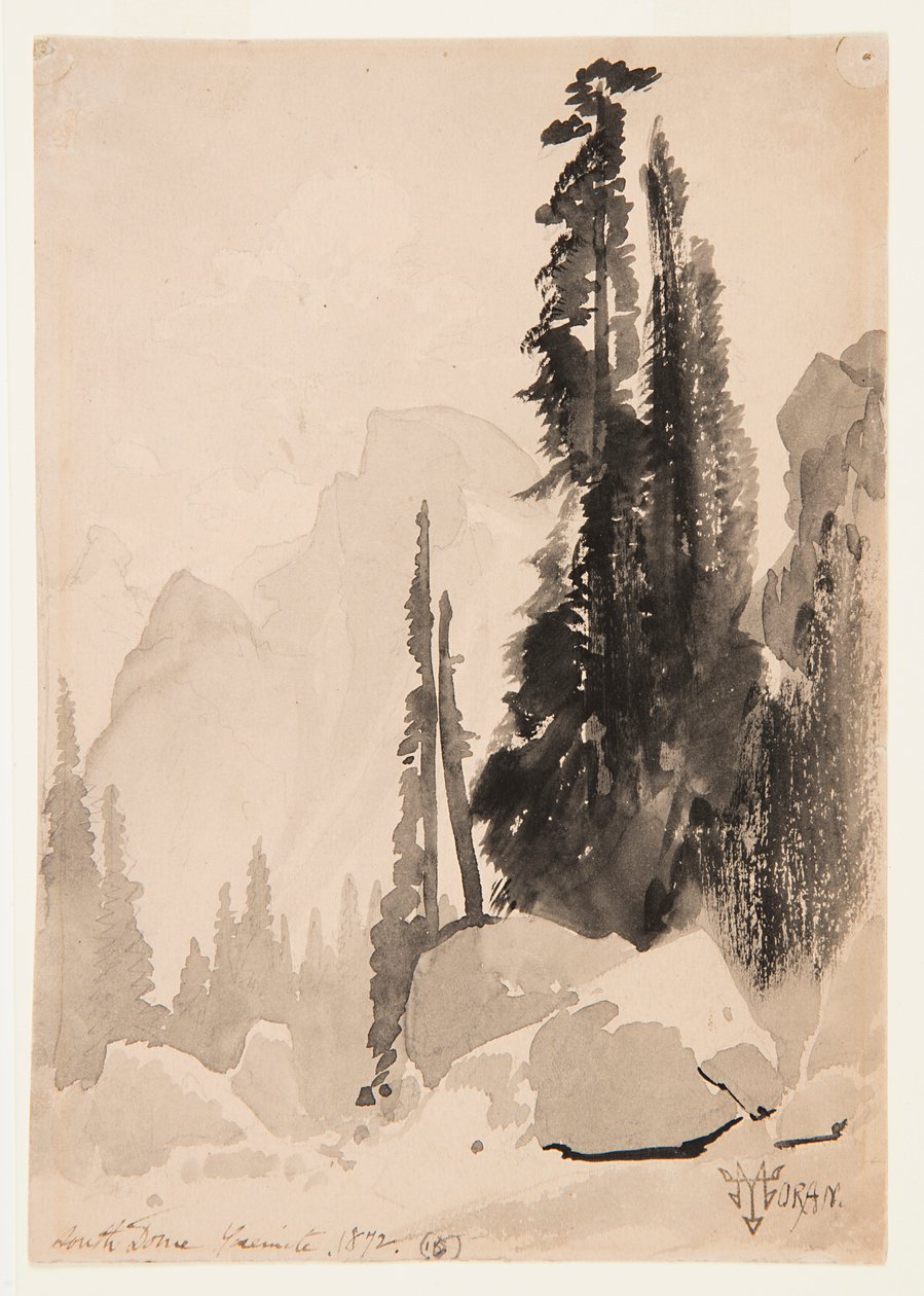 Half Dome, Yosemite door Thomas Moran