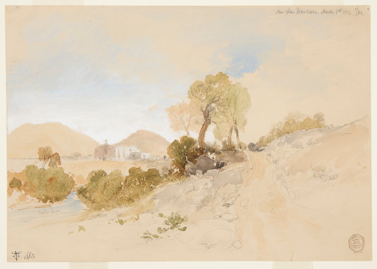 In de buurt van San Francisco, Mexico door Thomas Moran