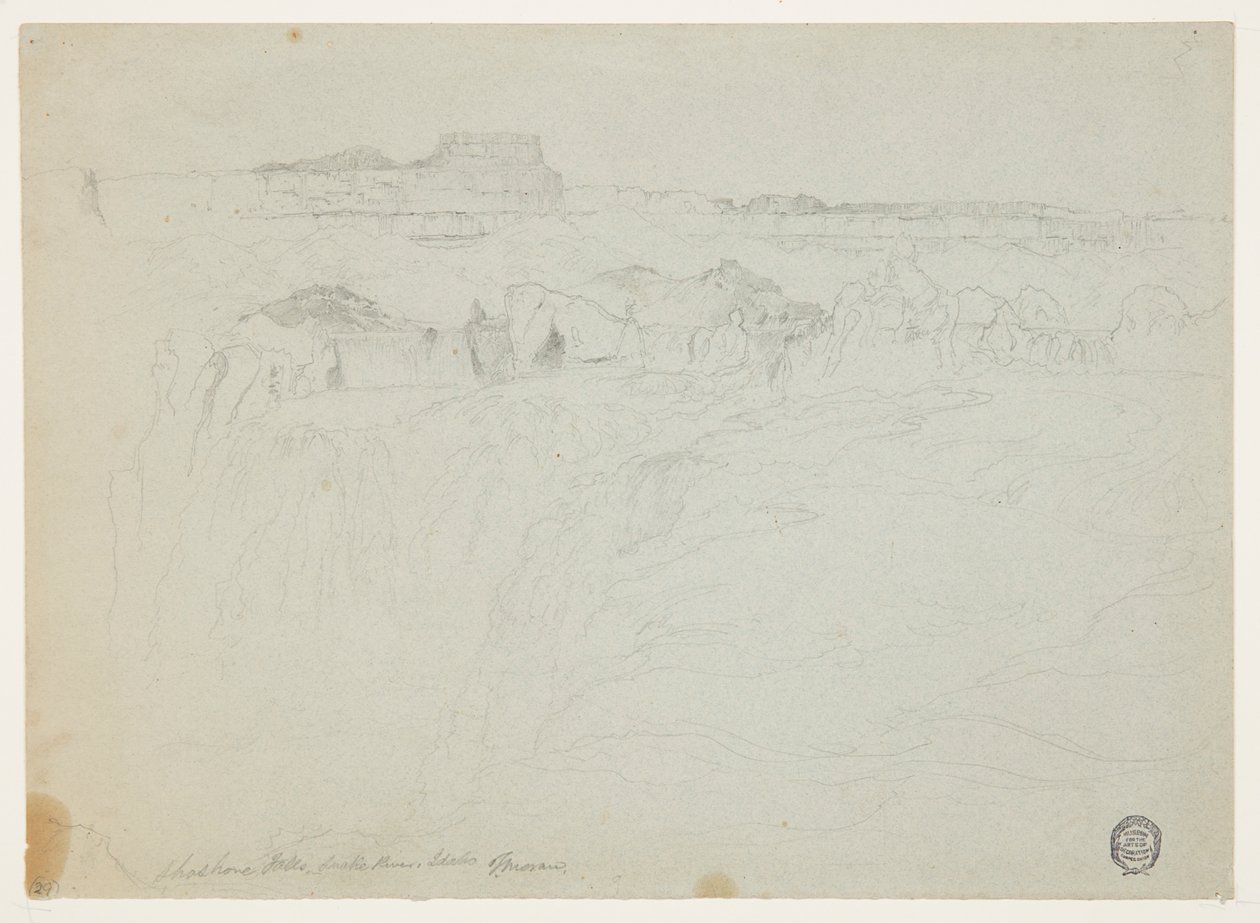 Shoshone Falls, Snake River, Idaho door Thomas Moran
