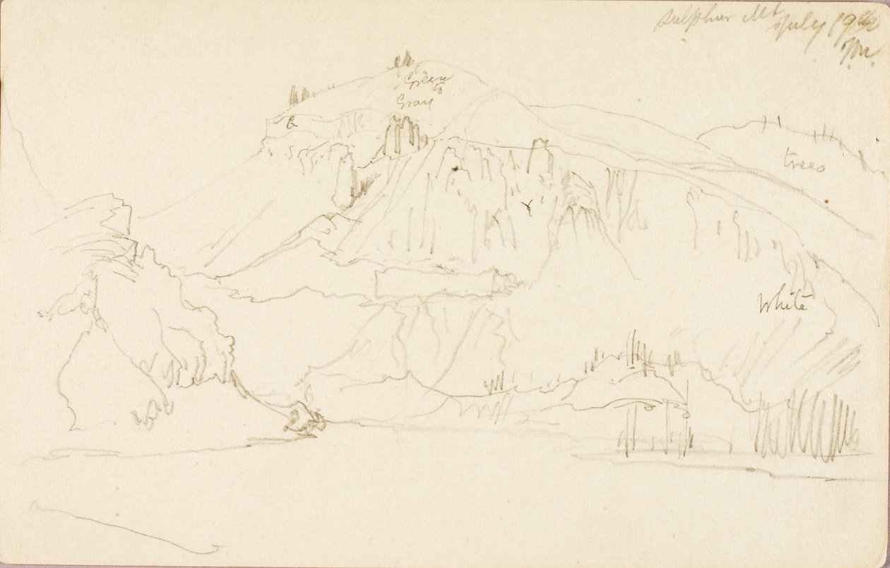 Zwavelberg door Thomas Moran