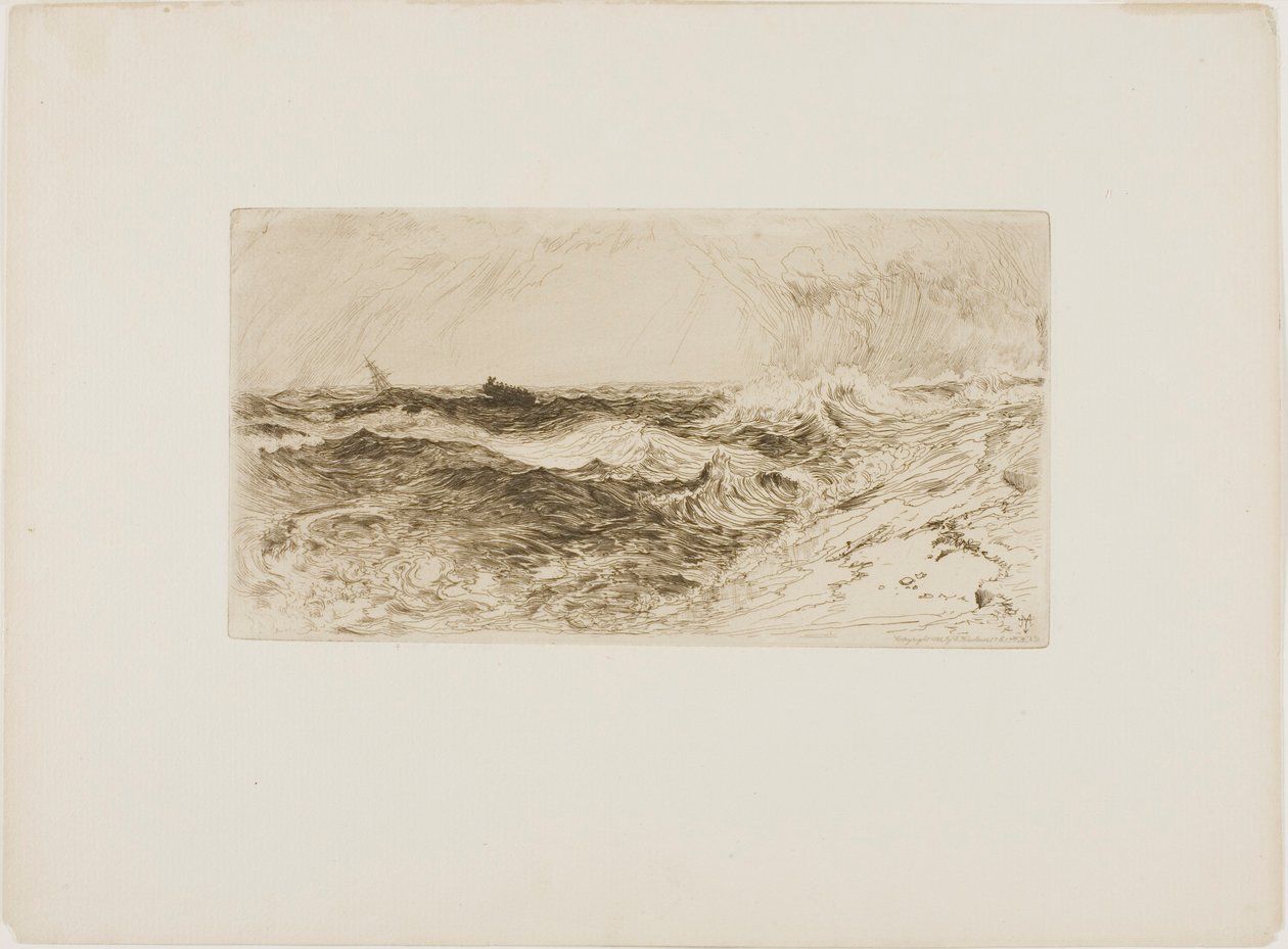 De Weerklinkende Zee door Thomas Moran