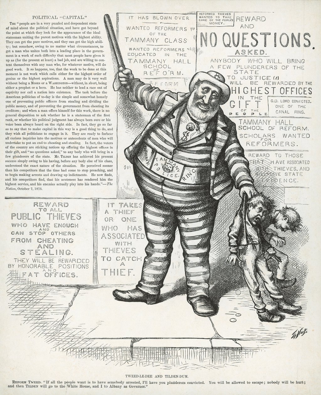 Tweed-le-dee en Tilden-dum, uit 