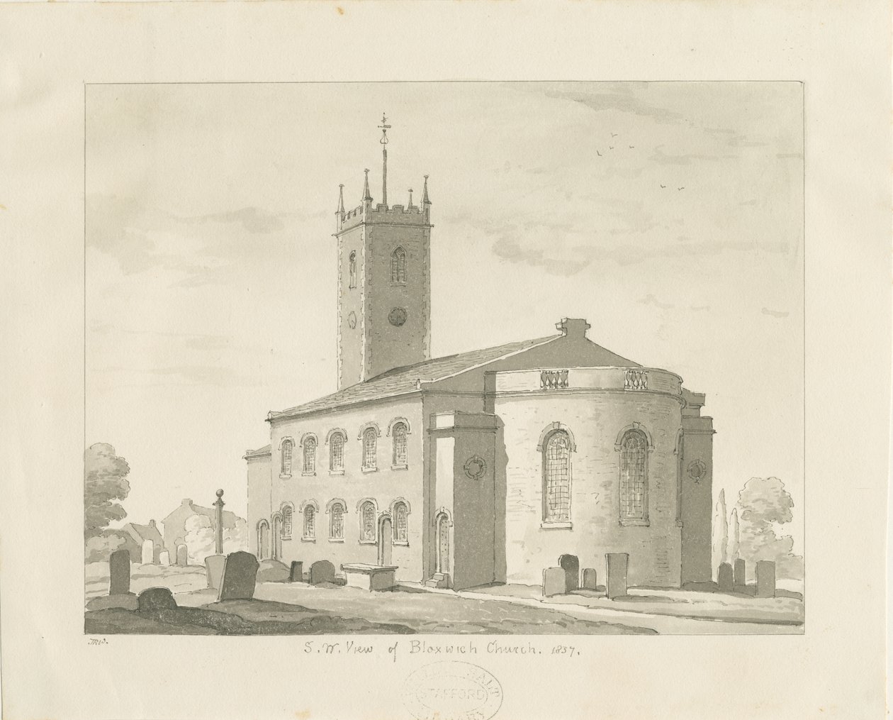 Bloxwich Kerk door Thomas Peploe Wood