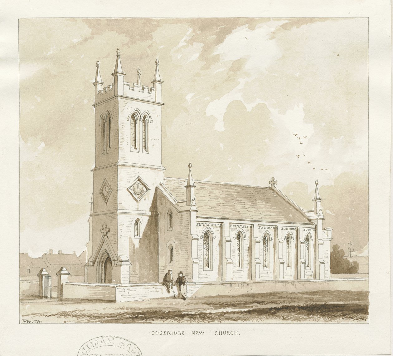 Cobridge Kerk door Thomas Peploe Wood