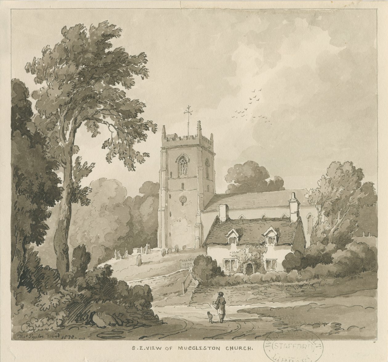 Mucklestone Church door Thomas Peploe Wood