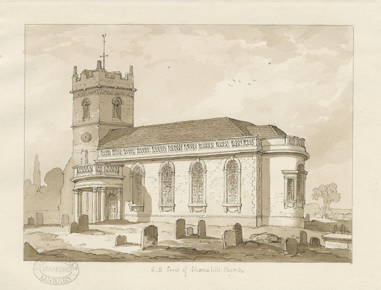 Shareshill Kerk door Thomas Peploe Wood