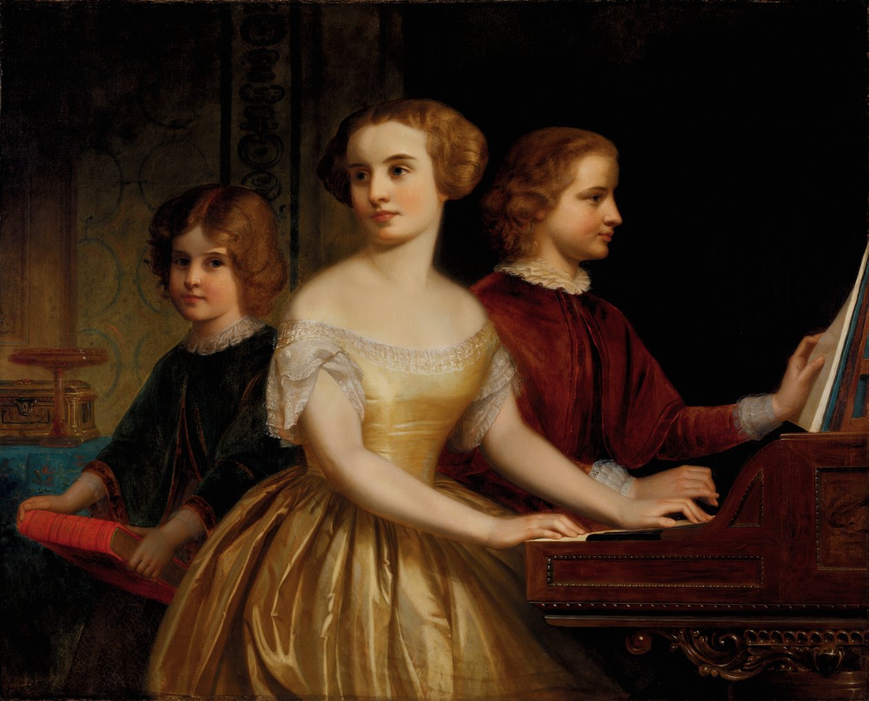 De Parmly Zusters, ca. 1857 door Thomas Pritchard Rossiter