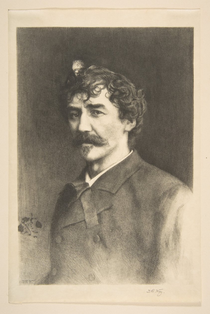 Whistler met de witte lok, ongedateerd door Thomas Robert Way