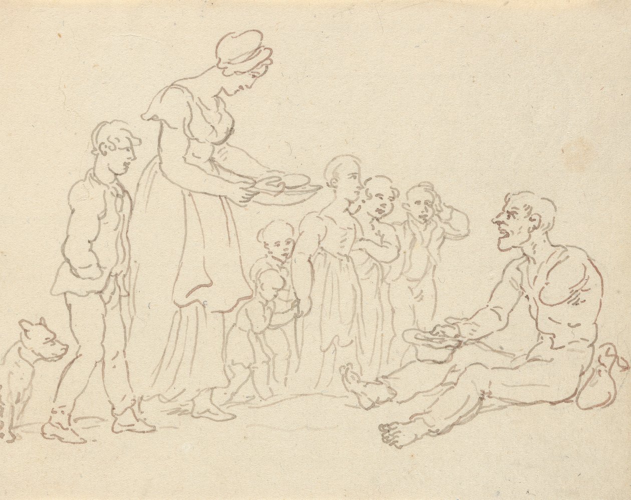Albumtekening door Thomas Rowlandson