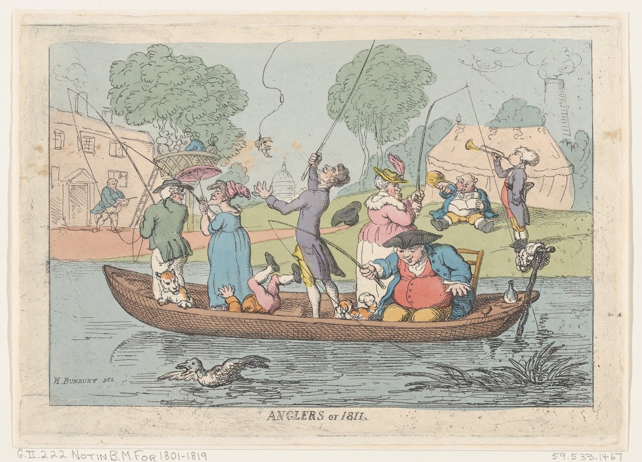 Vissers van 1811, 1811 door Thomas Rowlandson