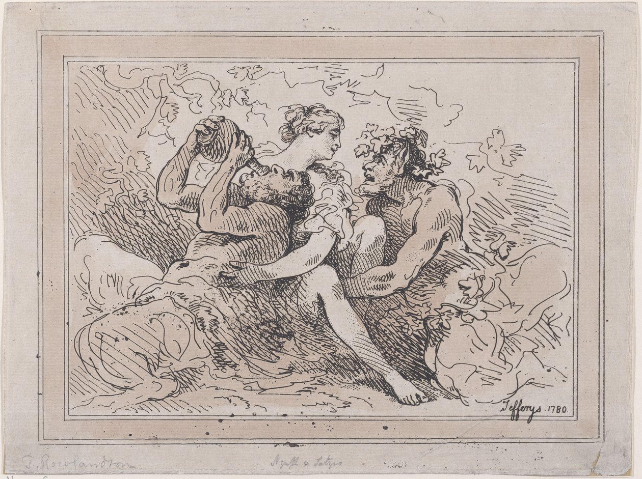 Bacchanten, 1786 door Thomas Rowlandson