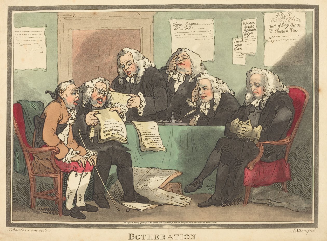Ergernis door Thomas Rowlandson