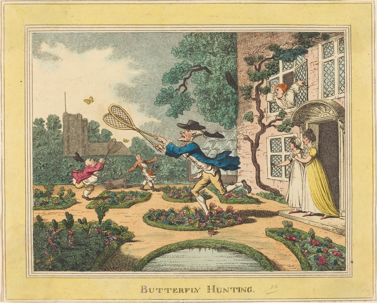 Vlinders Vangen door Thomas Rowlandson