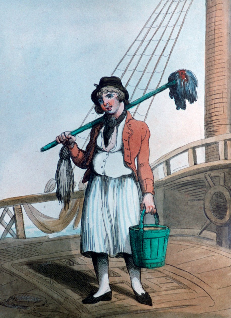 Kajuitjongen, 1799 door Thomas Rowlandson