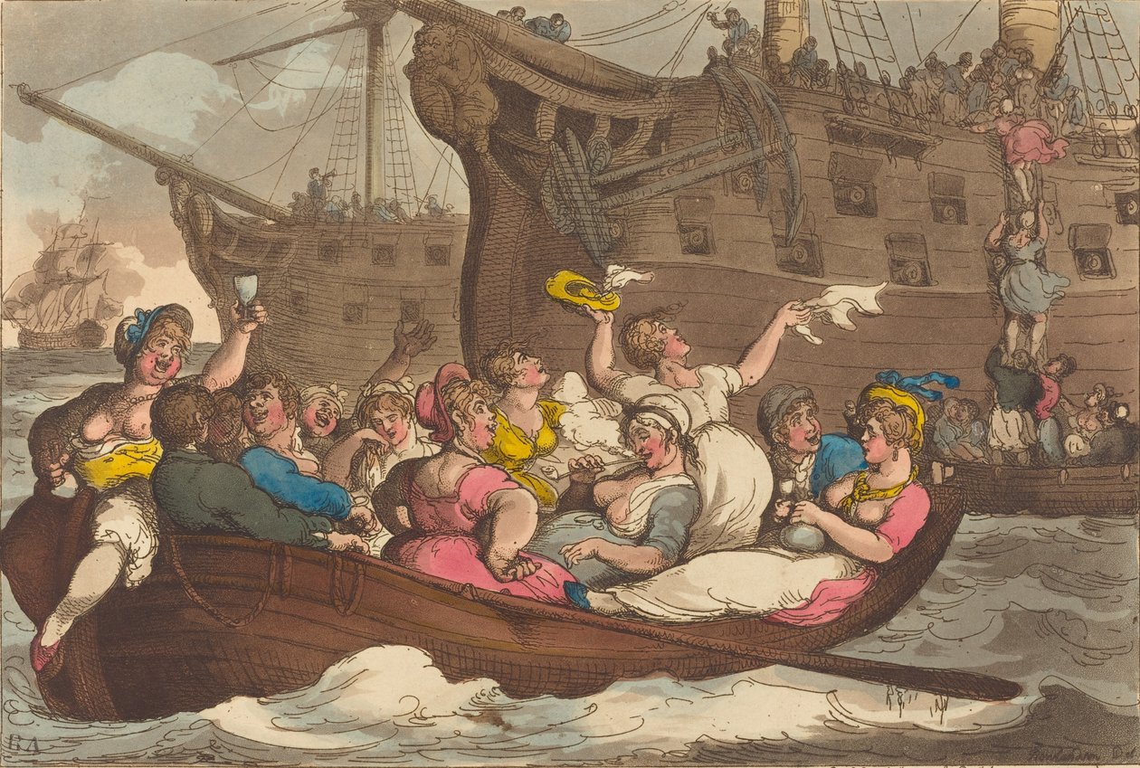 Vee Niet Verzekerbaar, gepubliceerd 1809 door Thomas Rowlandson