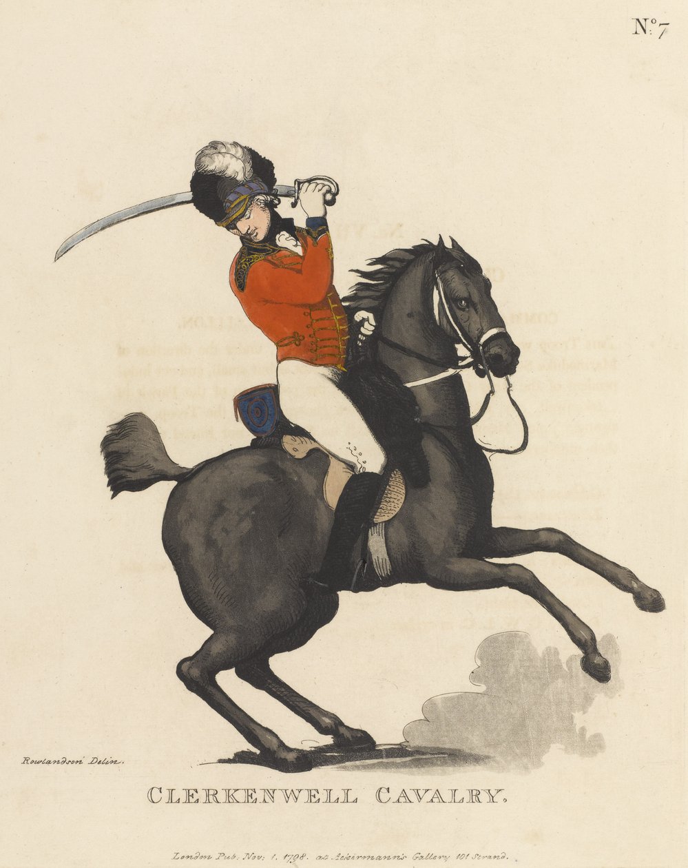 Clerkenwell Cavalerie door Thomas Rowlandson