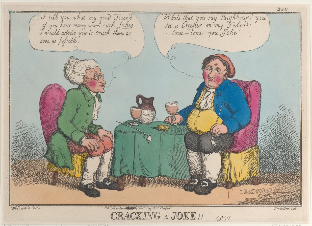 Een grap maken!!, 1813 door Thomas Rowlandson