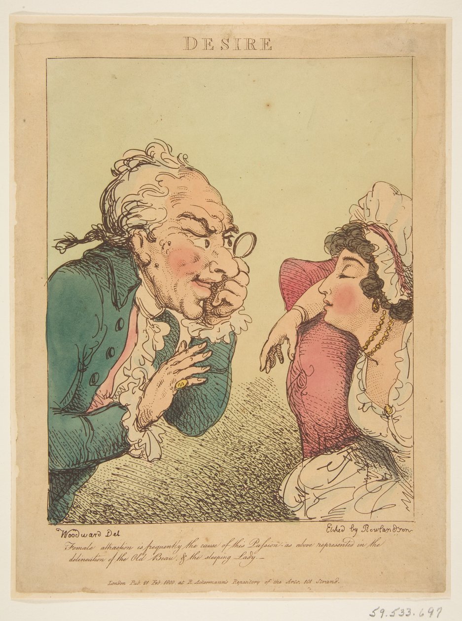 Verlangen, 21 februari 1800 door Thomas Rowlandson