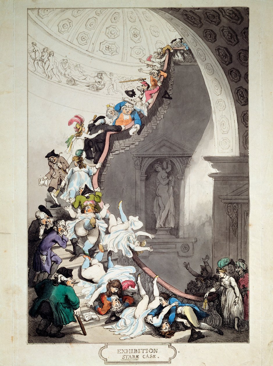 Tentoonstellingstrap, 1811 door Thomas Rowlandson