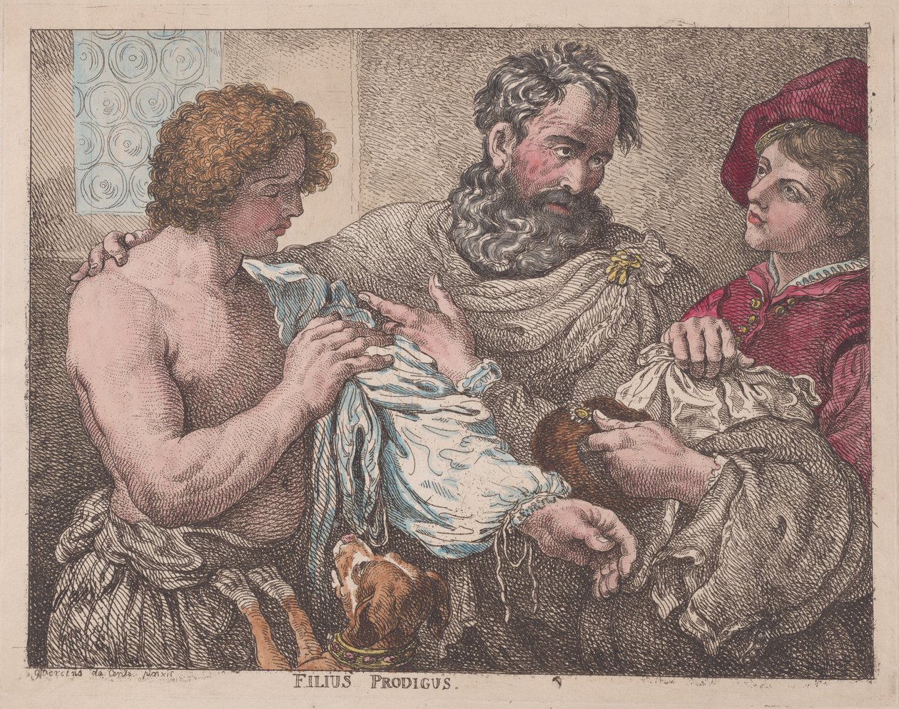 Filus Prodigus De Verloren Zoon, 1783-95 door Thomas Rowlandson