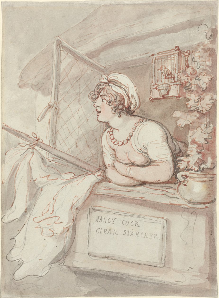Nancy Cock - Heldere Starcher door Thomas Rowlandson