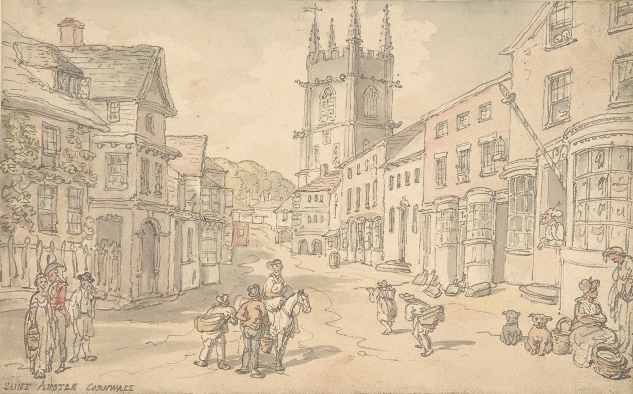 St. Austle, Cornwall, 1780-1827 door Thomas Rowlandson
