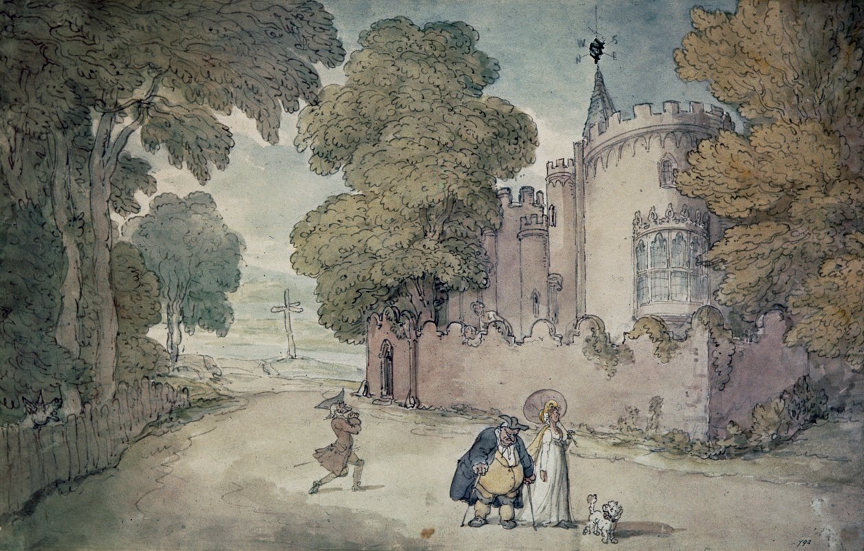 Strawberry Hill door Thomas Rowlandson