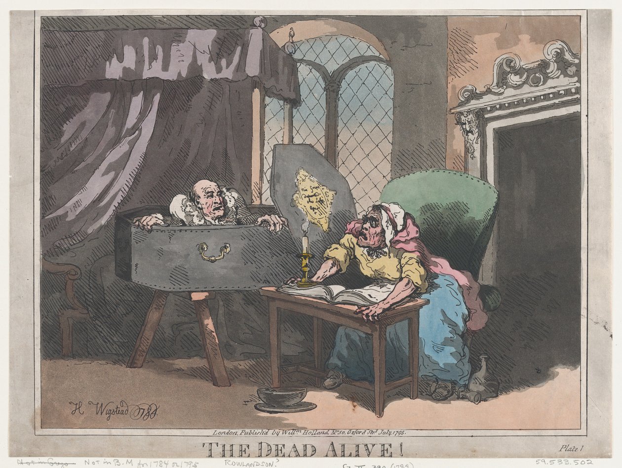 De dode levend!, juli 1795 door Thomas Rowlandson