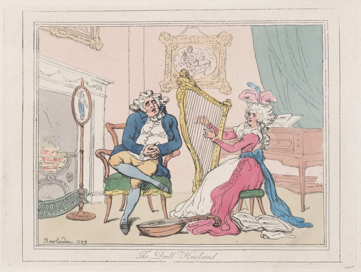 De Saaie Echtgenoot, 1789 door Thomas Rowlandson
