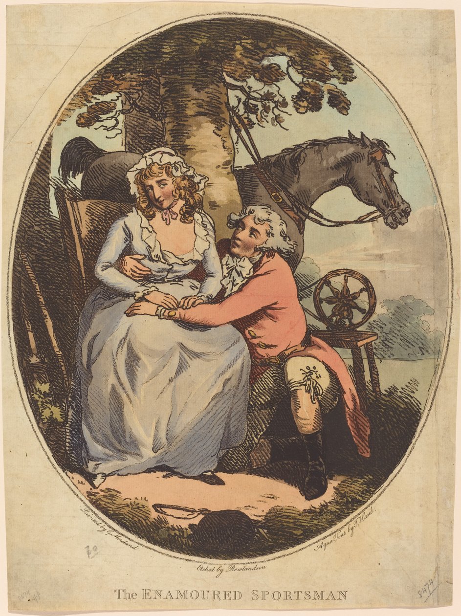De Verliefde Jager door Thomas Rowlandson