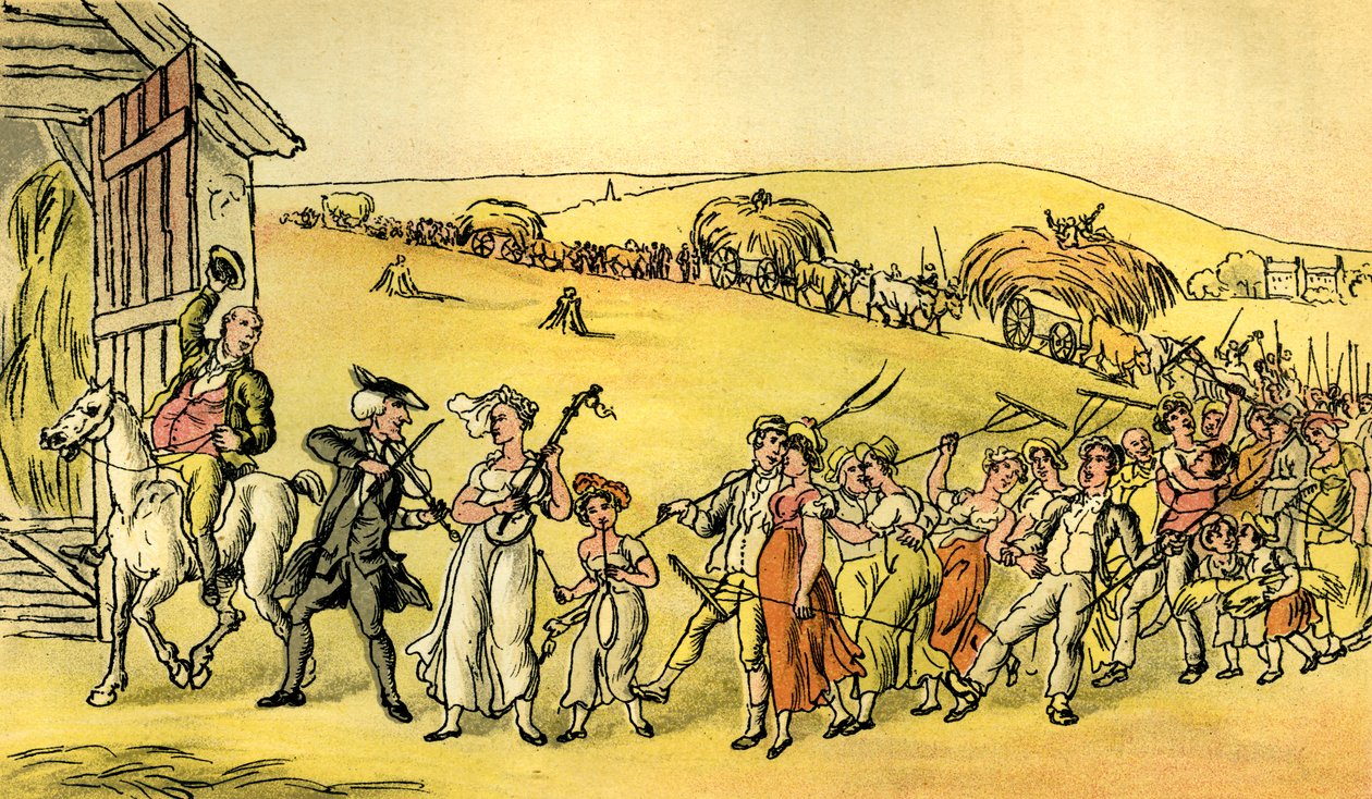 Het oogstfeest door Thomas Rowlandson