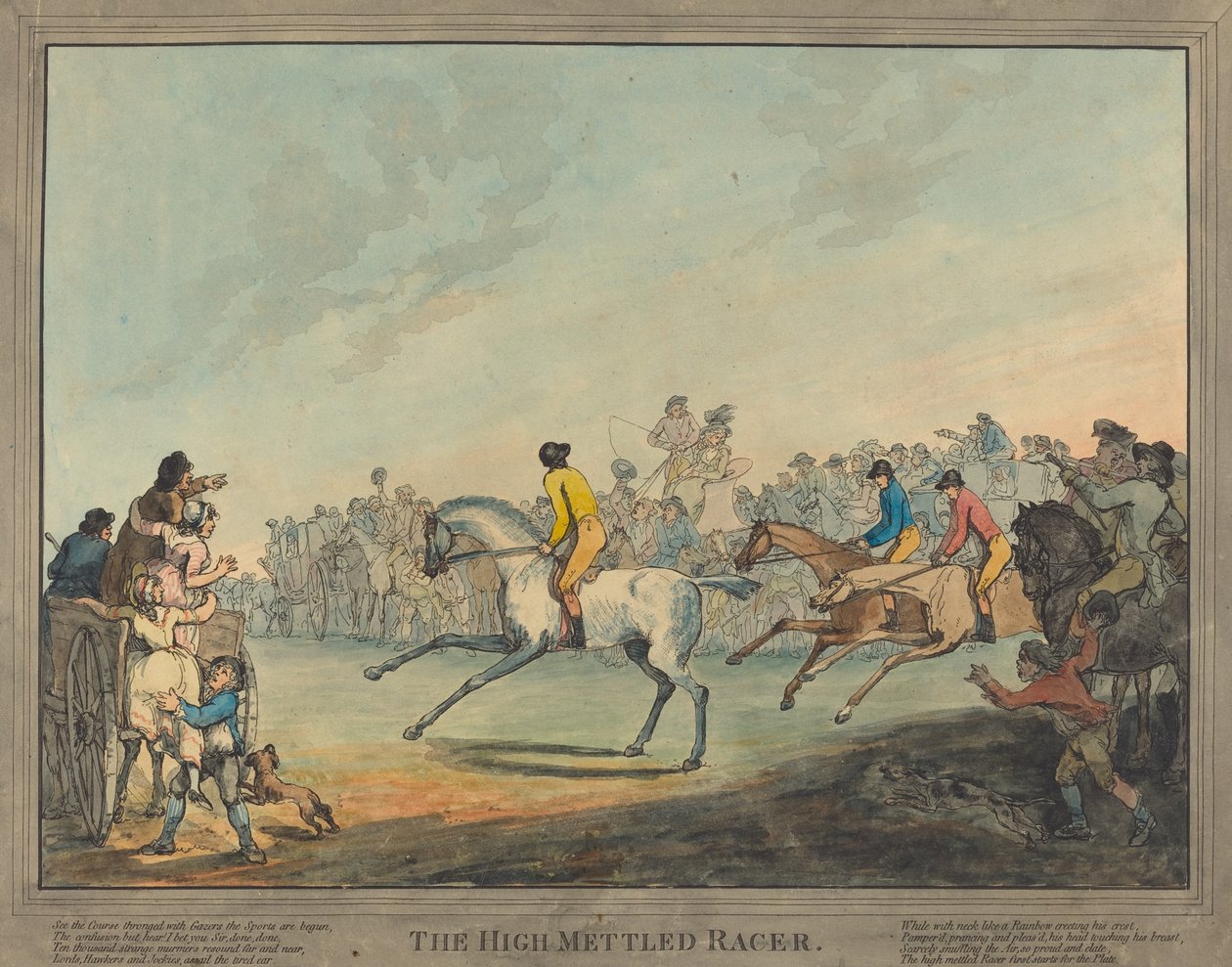 De Hoogbloedige Renner door Thomas Rowlandson
