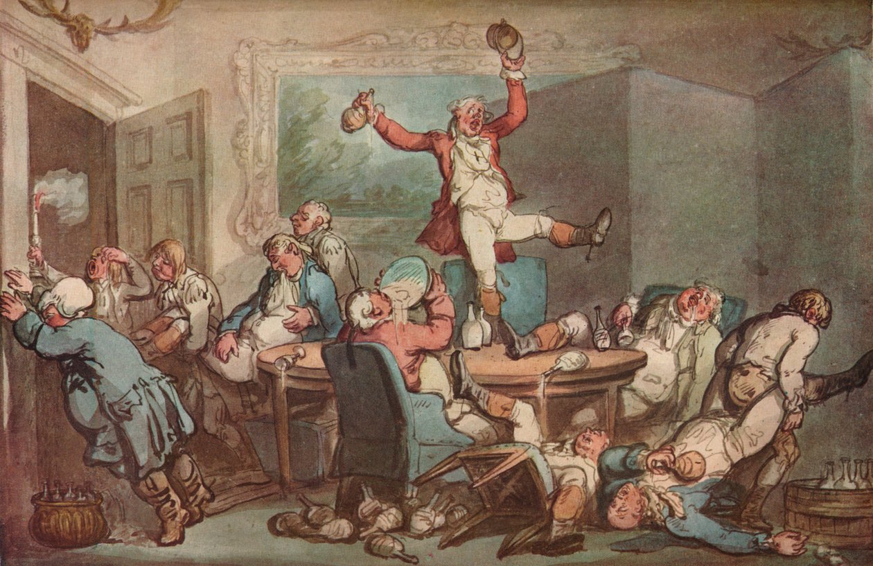 Het jachtmaal door Thomas Rowlandson