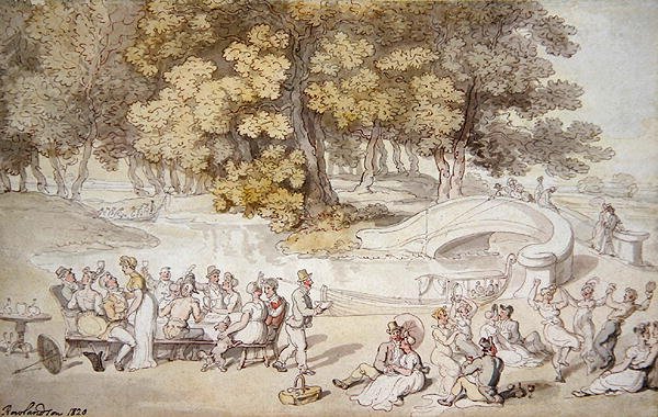 De Picknick door Thomas Rowlandson