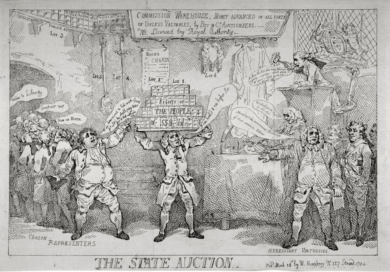 De Staatsveiling door Thomas Rowlandson