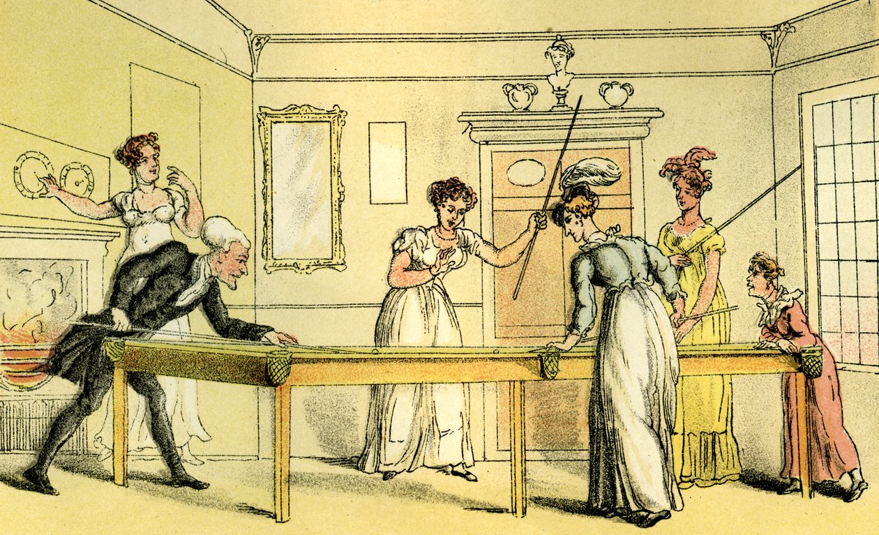 De biljarttafel door Thomas Rowlandson
