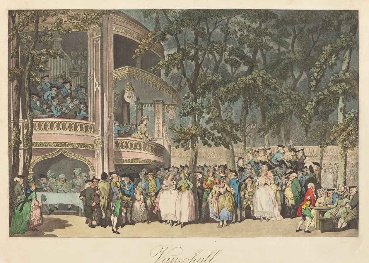 Vauxhall Gardens door Thomas Rowlandson