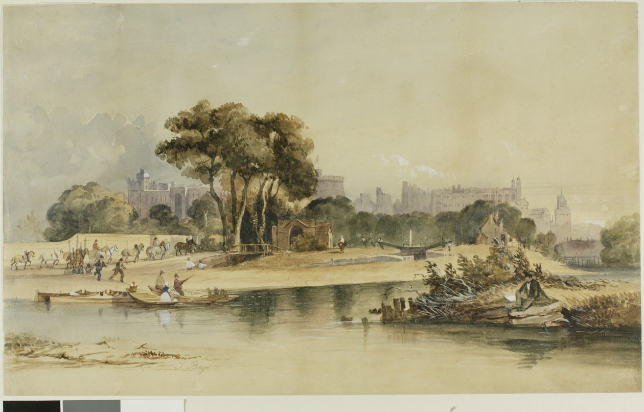 Omgeving van Windsor Castle door Thomas Shotter Boys