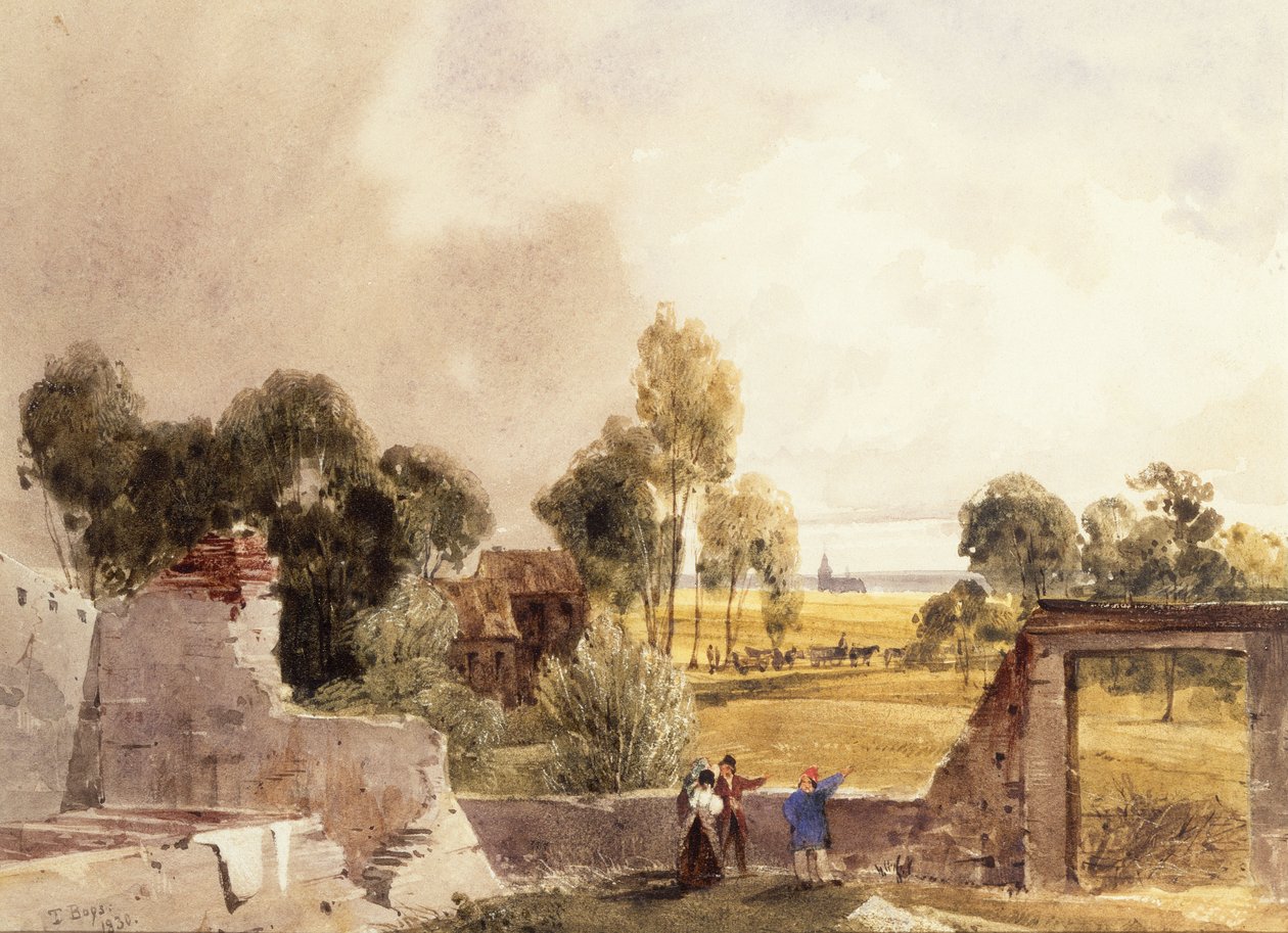 Hougoumont, Waterloo door Thomas Shotter Boys